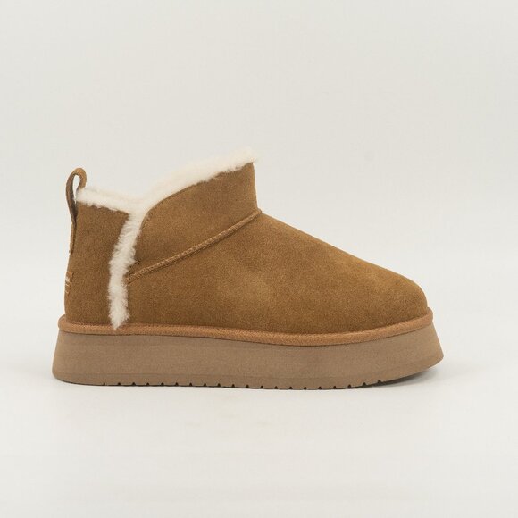 Koolaburra Shoes - Koolaburra by UGG Women's Ultra Mini Platform 'Chestnut' 1158590W-CHE size 10